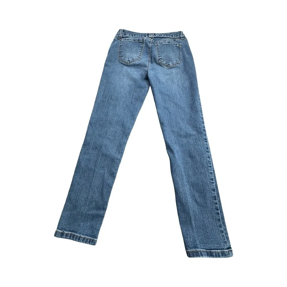 Curve Appeal Jeans Womens 8/29 Blue Skinny Stretch Medium Wash Denim Casual Slim - Picture 2 of 9